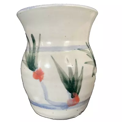 Buy VTG Monkleigh Studio Pottery Floral Berries 9cm Bud Vase Richard Champion Devon • 9£