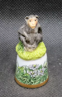 Buy Sutherland England China Thimble - Hand Painting Animals - Chimpanzee • 9.48£