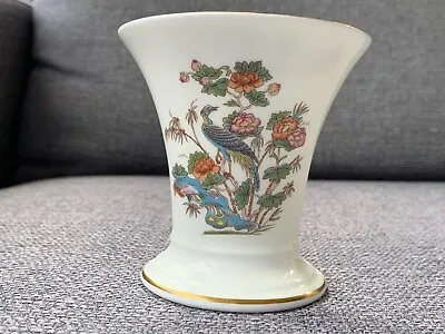 Buy Wedgwood Kutani Crane Vase Fine Bone China Oriental Floral Collectable Vintage  • 12.90£