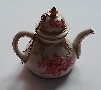 Buy Shudehill Miniature Mini Resin Hand Painted & Crafted 3d Pink Flowers Teapot Vgc • 5£