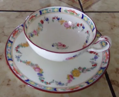 Buy Minton Rose Smooth China Hand Painted Porcelain Tea Cup & Saucer ENGLAND VGUC! • 20.89£