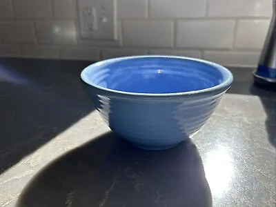 Buy Bauer Pottery Ring Ware Blue #30 Mixing Bowl Vtg • 56.69£