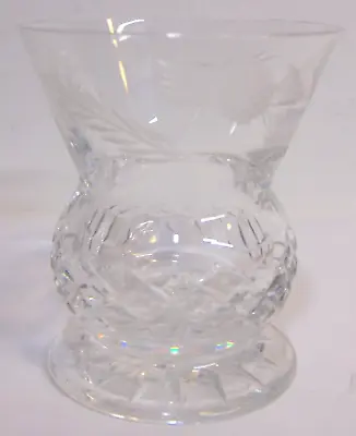 Buy Edinburg Crystal Thistle Pattern 3.25” Whiskey Shot Glass Scotland Etched RARE • 125.46£
