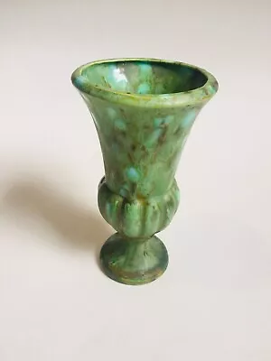 Buy Vintage Vase Green Speckled Rare Petite Pottery Unsigned • 19.21£