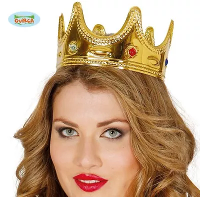 Buy Adult Fancy Dress Queen's Crown Queen King Jewelled Crown New Fg • 5.99£