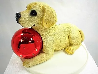 Buy Holiday Dog Holding Red Christmas Ball 1999 Abc Distributing China Plaster  • 14.41£