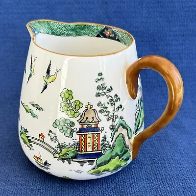 Buy Creamer Ye Olde Chinese Willow Crown Staffordshire Cream Pitcher England MINT • 93.78£