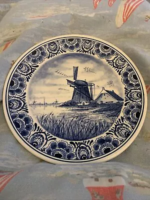 Buy Delft Blue And White Pottery Plate • 10£