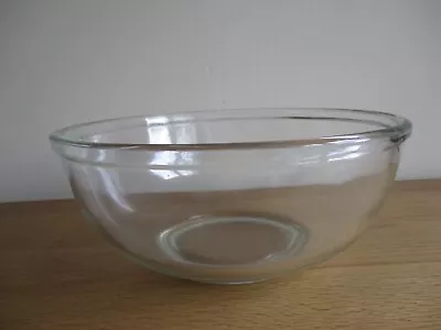 Buy Vintage Pyrex JAJ 10” Large Clear Glass Mixing Bowl Made In England • 9.99£
