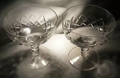 Buy Stuart Crystal Canon 4.1/4   Champagne Saucer  Glass X 2 • 24.99£