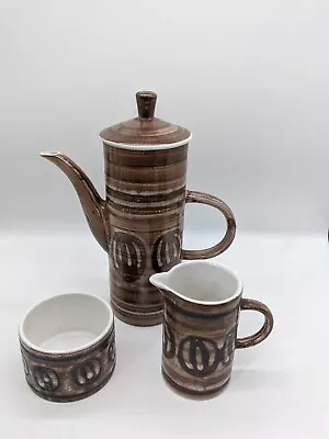 Buy Cinque Ports Pottery The Monastery Rye Coffee Pot / Sugar Bowl & Milk Jug MCM • 12.99£