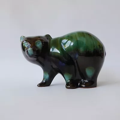 Buy Blue Mountain Pottery Canada Vintage Ceramic Bear Figurine Statue Green. Grizzly • 14£
