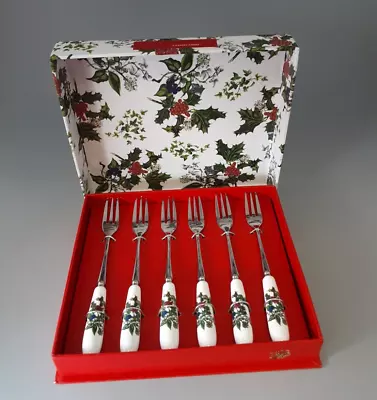 Buy Portmeirion The Holly And The Ivy  6 X  Pastry Forks  Boxed • 9.99£