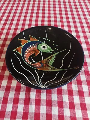 Buy ARTIST SIGNED Puigdemont SPANISH Pottery REDWARE FISH Plate MID CENTURY 7.5  • 30£