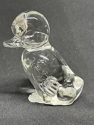 Buy Vintage Fenton Clear Glass Duck Figurine Pre Owned USA Made SEE PICTURES • 12.10£