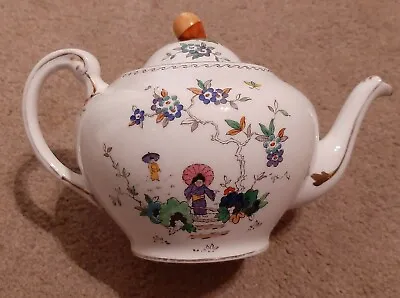 Buy Rare Tuscan China Teapot - Made For Harrods. 1920s. Geisha / Japanese Pattern • 75£