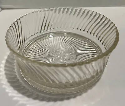 Buy Vintage Clear Swirl Glass Candy Dish Bowl • 17.29£
