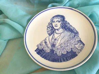 Buy Delft Blauw Plate Royal G Unicum 6/4 Hand PAINTED Holland Woman Period Dress • 8£