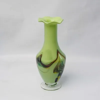 Buy Vintage 1960s Hippy/Boho Dalian Glass Snowflake Vase • 23£