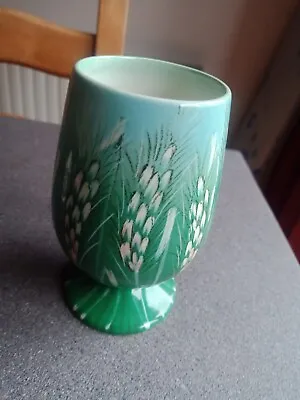 Buy Vintage Retro Beswick Vase Wheat Sheaf Sheaves Green Hand Decorated Number 1750  • 24£