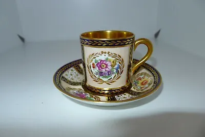 Buy Paragon Coffee Cup Can Saucer Blue & Gold Teacup Fine Bone China Queen Mary 1913 • 89.99£