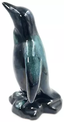 Buy Blue Mountain Pottery Blue Penguin Figurine Clay Glazed Art 8x4.75  Vintage Rare • 44.11£