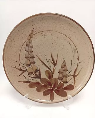 Buy Highland Stoneware Lochinver Decorative Plate 12  Foxgloves Brown Woodash Glaze • 9.99£