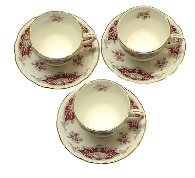 Buy Duchess Bone China Cup & Saucer Lot Of 3 - Litchfield- Made In England  • 33.16£