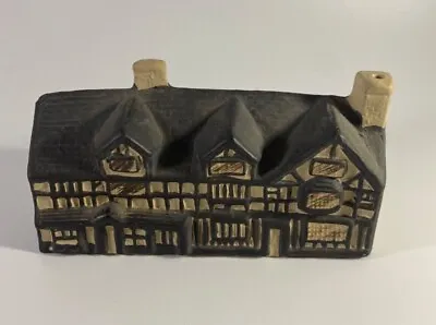Buy Waldron Pottery Made In England Cottage / House Black And Gray House Figurine  • 14£