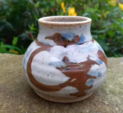 Buy Vintage Studio Pottery Stoneware Small Pot Or Posie Vase • 6.95£