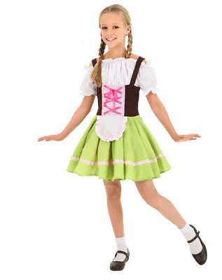 Buy German Bavarian Oktoberfest Beer Kids Girls Gretel Costume Fancy Dress  • 19.19£