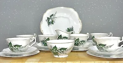 Buy Vtg LILY VALLEY May Birth Flower Baby Shower Afternoon TEA Set Party Gift Bundle • 250£