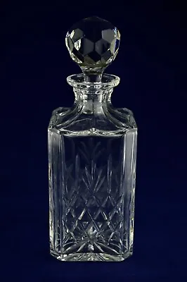 Buy Thomas Webb Crystal  WARWICK  Square Whiskey Decanter - 10  Tall - Signed 1st • 42.50£