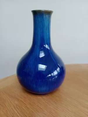 Buy Bourne Denby Danesby Ware Vase C1920 Electric Blue Glaze • 200£