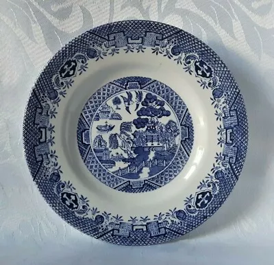Buy Barratts Willow Pattern Side Plate Ironstone Bread And Butter Plate Blue & White • 14.95£
