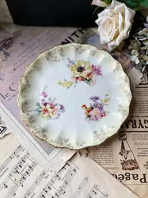 Buy Pretty Antique Victorian  Doulton Burslem Plate / Chintz Pattern / Floral And Gi • 24£
