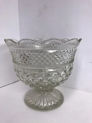 Buy Anchor Hocking Wexford Footed Glass Compote Trifle Fruit Bowl 7 1/4” Vintage • 23.96£