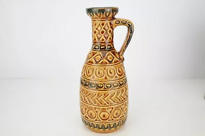 Buy Vintage(1970) Bay MCM Ceramic Vase, West German, Fantastic Geometric Design, A++ • 64£