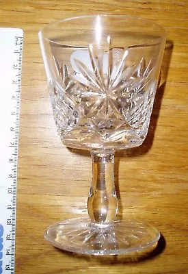 Buy Bohemia Crystal 24% Lead Wine/Sherry Cut Glass 10.8cm 4.25  Tall • 5£