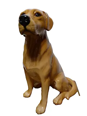 Buy LARGE BESWICK GOLDEN LABRADOR DOG FIRESIDE MODEL No. 2314 GLOSS FINISH PERFECT • 79.95£