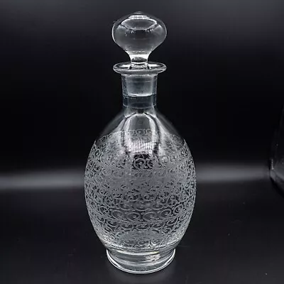 Buy Baccarat France Crystal Etched Decanter & Stopper 9 1/2  H FREE USA SHIPPING • 126.07£
