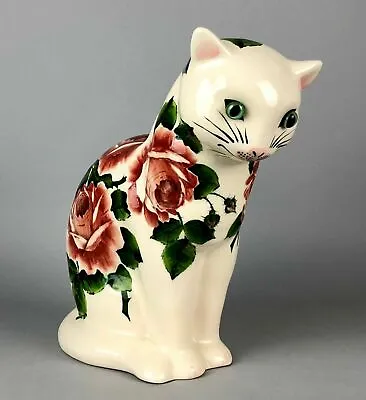 Buy WEMYSS WARE Griselda Hill Pottery Large Ceramic Hand Painted Cat  Cabbage Roses  • 474.95£