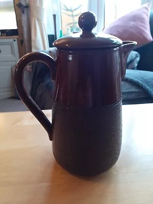 Buy Vintage Bourne Denby Brown Stoneware Coffee Pot. 8 Inches. Nice Condition. • 3.99£