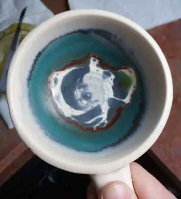 Buy Vintage Scotland Aviemore Pottery Soup Dish Chili Bowl W/ Blue Green Glaze • 19.66£