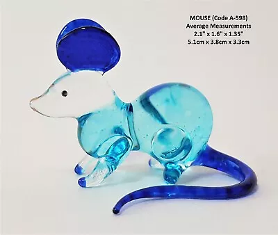 Buy BEAUTIFUL Glass MOUSE Glass RAT Glass Animal Glass Figurine Glass Ornament Gift • 5.15£