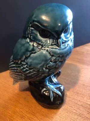Buy Poole Pottery Stoneware Owl In Deep Indigo. Immaculate Condition • 8£