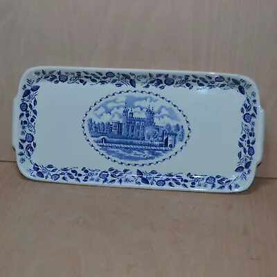 Buy Grindley Scenes Of London  Serving Platter Tower Of London Blue And White 13 X6  • 6.90£