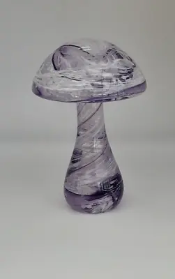 Buy Heron Glass Purple XL Swirl Mushroom - 15cm - Gift Box - Hand Crafted In UK • 37£