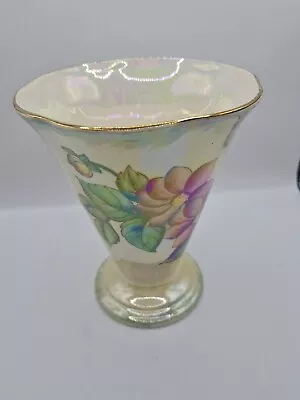 Buy Maling Newcastle-on-Tyne Vase In The  Rare Lustre Ware Floral Pattern • 24.99£