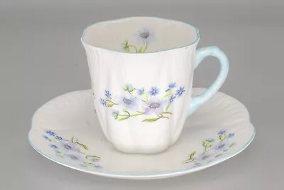 Buy Vintage Shelley Blue Rock 13591 Dainty Shape Demitasse Coffee Cup And Saucer • 1.24£